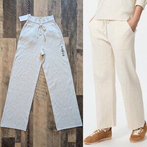 Uniqlo Ribbed Knit Pants XS Natural